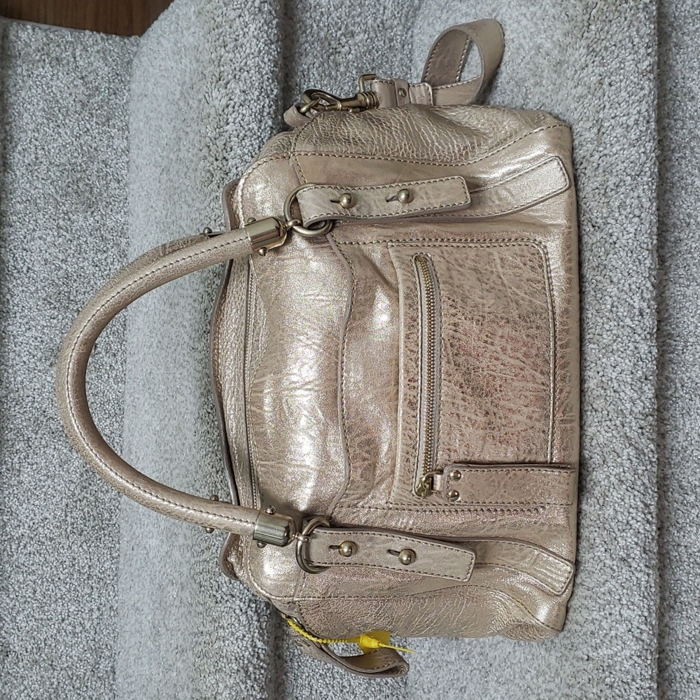 Andrea Mabiani 2 way bag metallic gold with strap